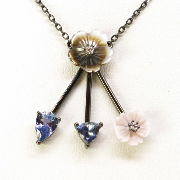 Jewelry - New Womens Amethyst Tanzinite Necklace 925 Silver